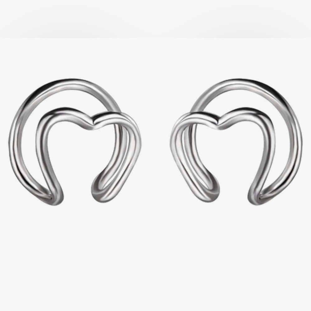 2PC Love Ear Bone Clip No Ear Hole - Picture 2 of 3